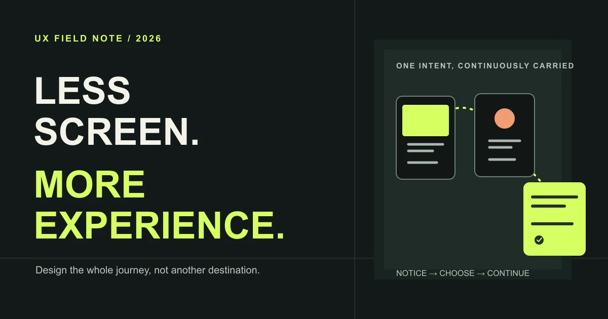 Less screen, more experience: a connected customer journey across touchpoints