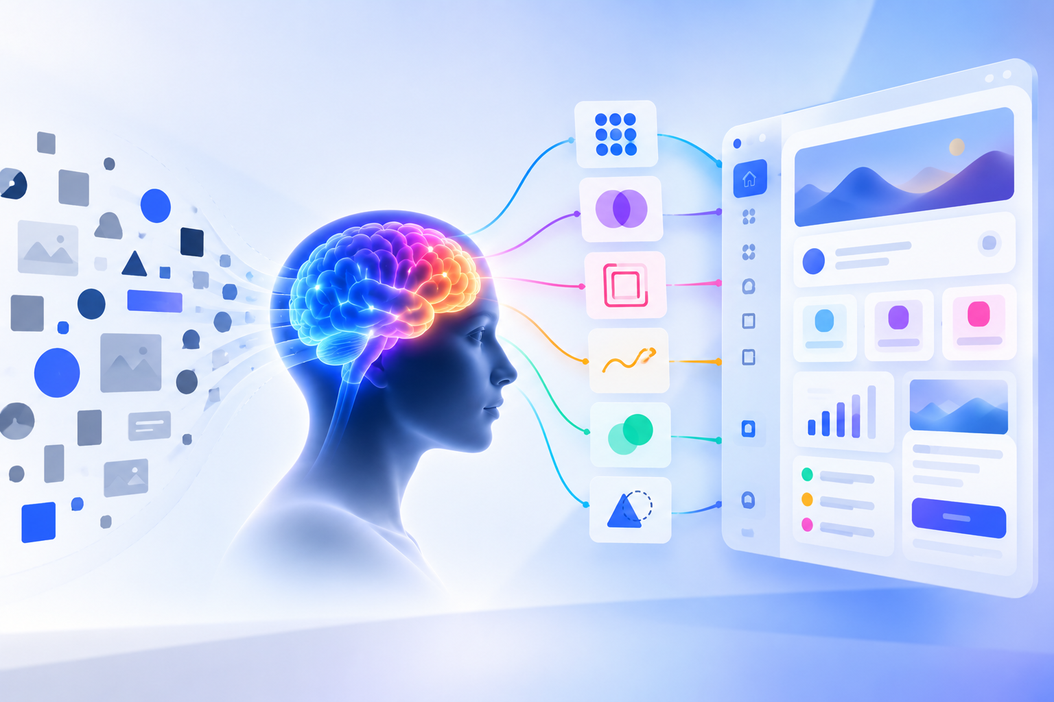 Interface review framework showing grouped controls and visual relationships