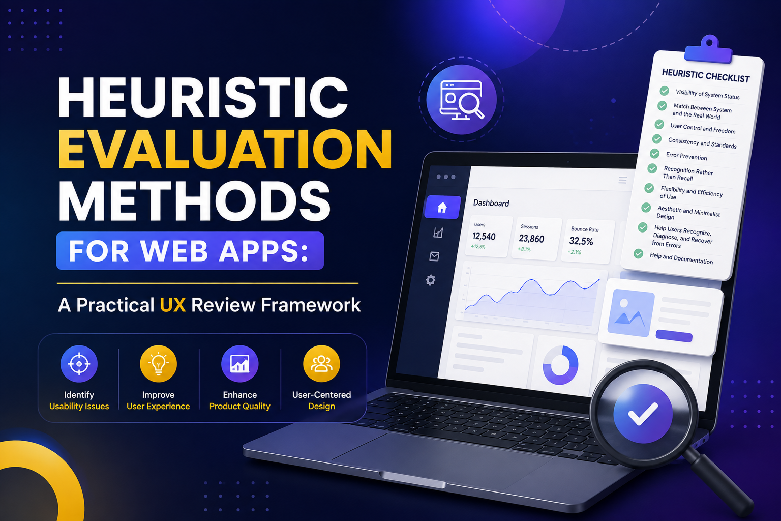 Heuristic evaluation framework for improving web app usability