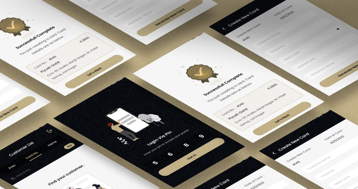 Dharmesh Enterprises complete design system - components, colour tokens, and spacing guidelines