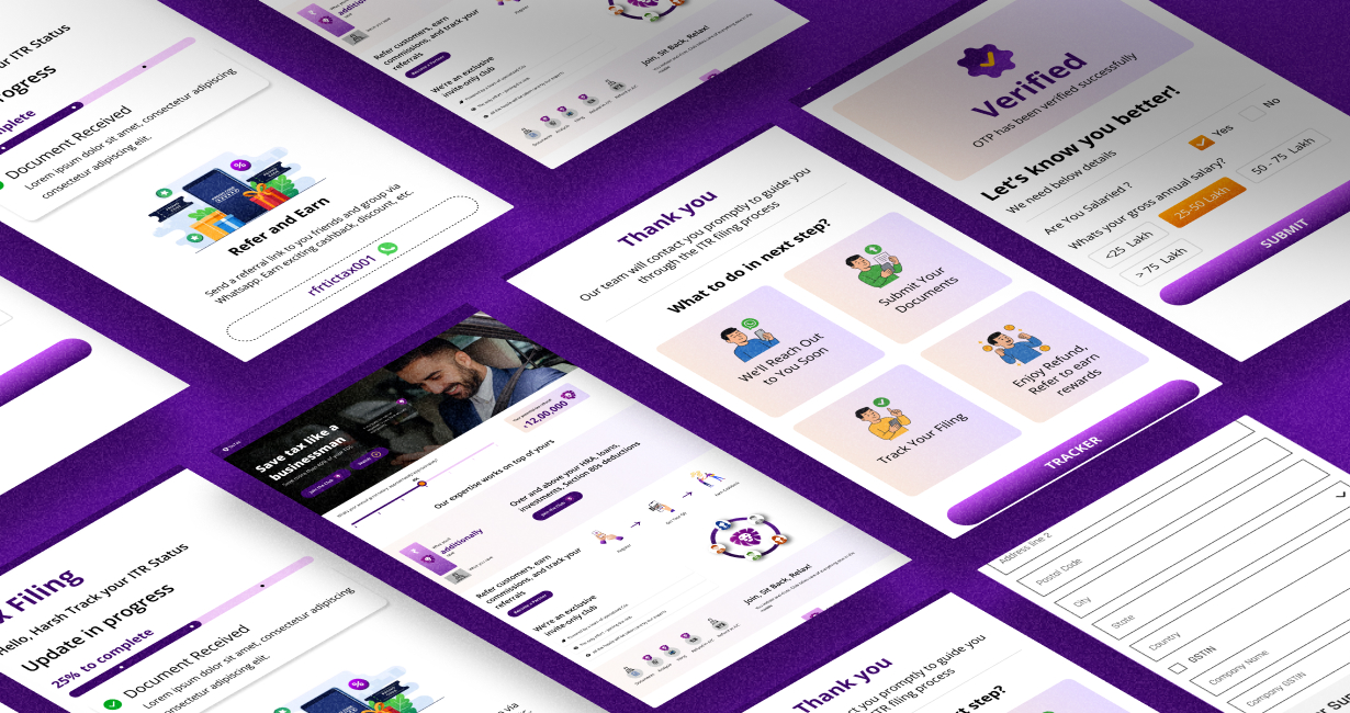 TicTax complete design system - components, colour tokens, and spacing guidelines